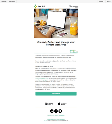 Email marketing for tech&nbsp;company